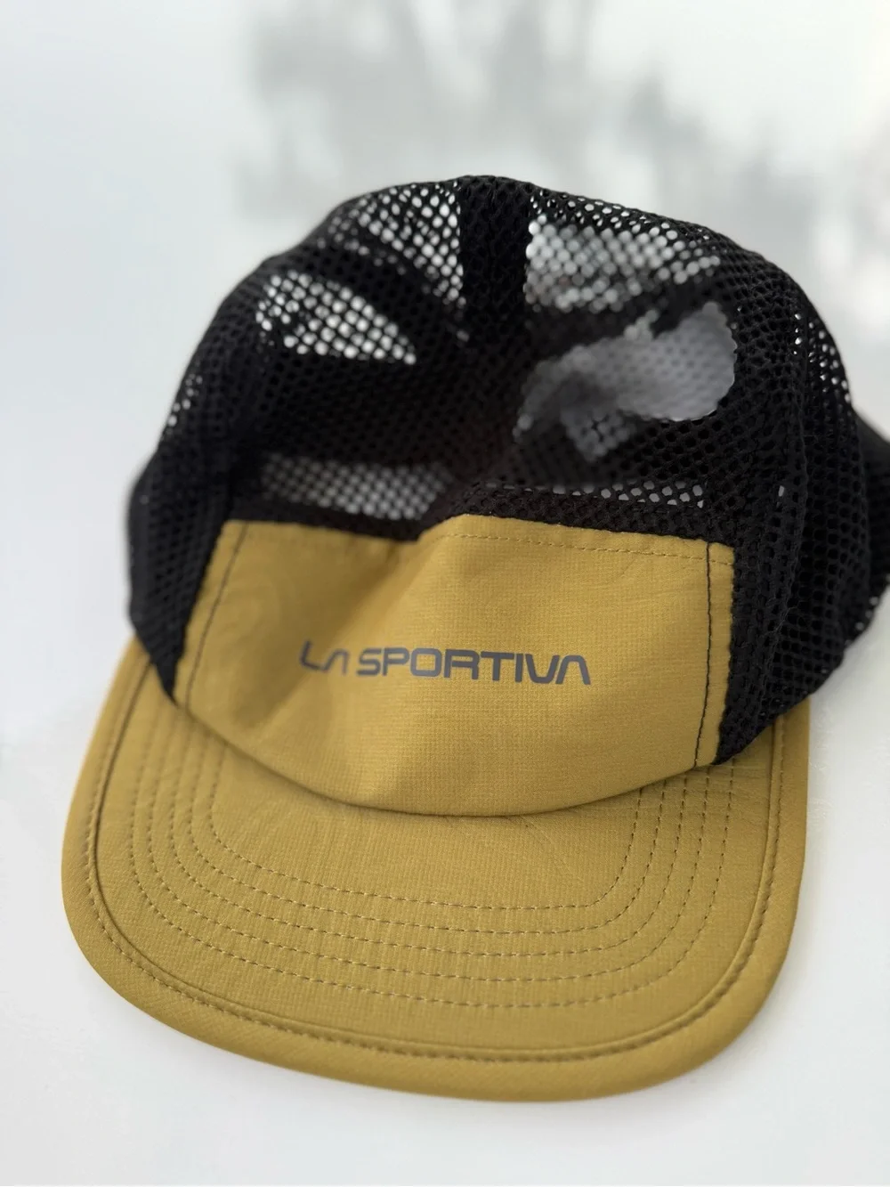 La Sportiva Mustard Yellow and Black Mesh Cap